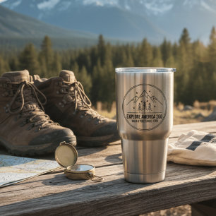 Explore America 250 Minimalist Mountain Insulated Tumbler
