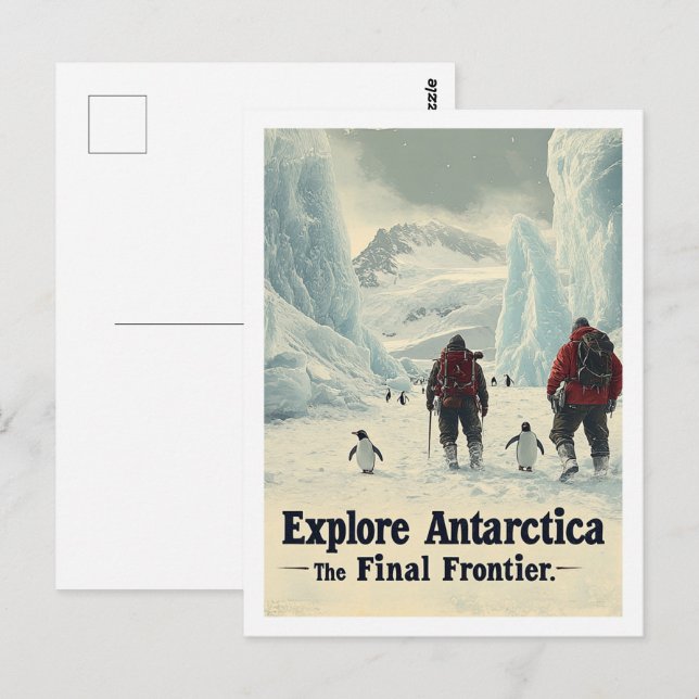 Explore Antarctica Famous Travel Place Postcard (Front/Back)