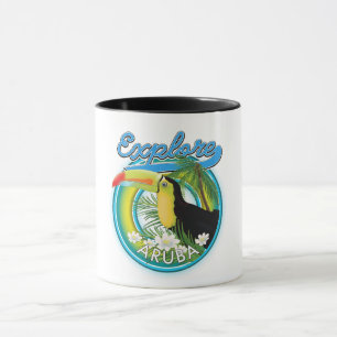 Explore Aruba travel logo Mug