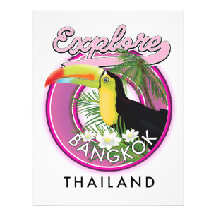 explore Bangkok indonesia travel logo Photo Print