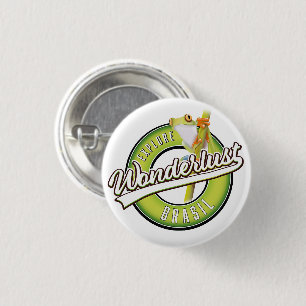 explore brazil wonderlust  3 cm round badge