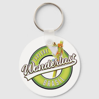 explore brazil wonderlust car magnet key ring