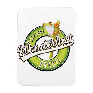explore brazil wonderlust  magnet
