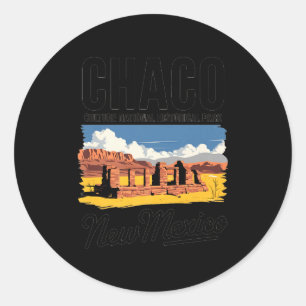 Explore Chaco Culture National Park New Mexico Pre Classic Round Sticker