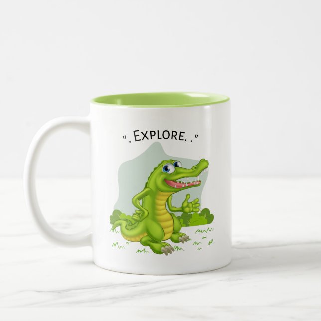 Explore cocodrille cartoon Mug (Left)
