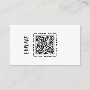 Explore Customisable QR code & Logo Template Business Card