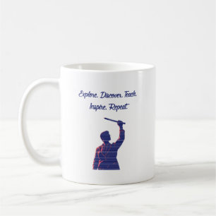 Explore Discover Teach Inspire Repeat Science Life Coffee Mug