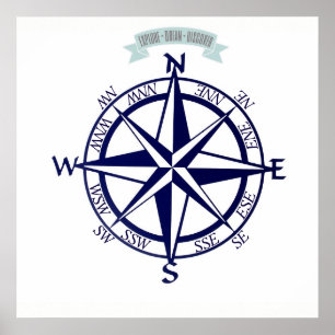 Explore-Dream-Discover Compass Print