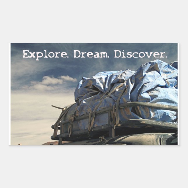 Explore. Dream. Discover. Rectangular Sticker (Front)