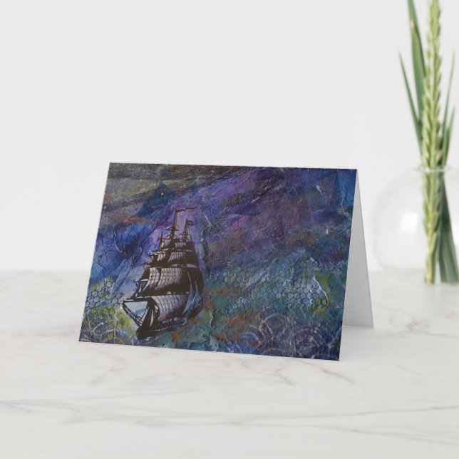 Explore Dream Discover sailing Card (Front)