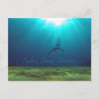 Explore, Dream, Discover - Snorkel Postcard