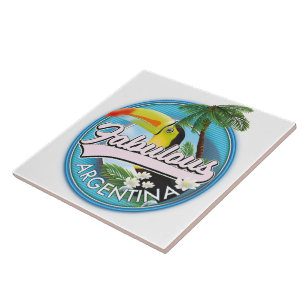 explore fabulous Argentina logo Ceramic Tile