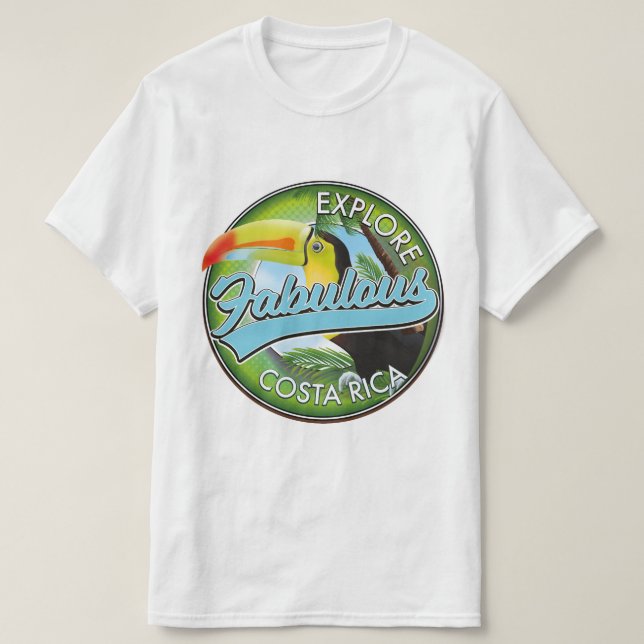 Explore fabulous costa rica logo T-Shirt (Design Front)
