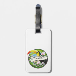 Explore fabulous Ecuador logo Luggage Tag