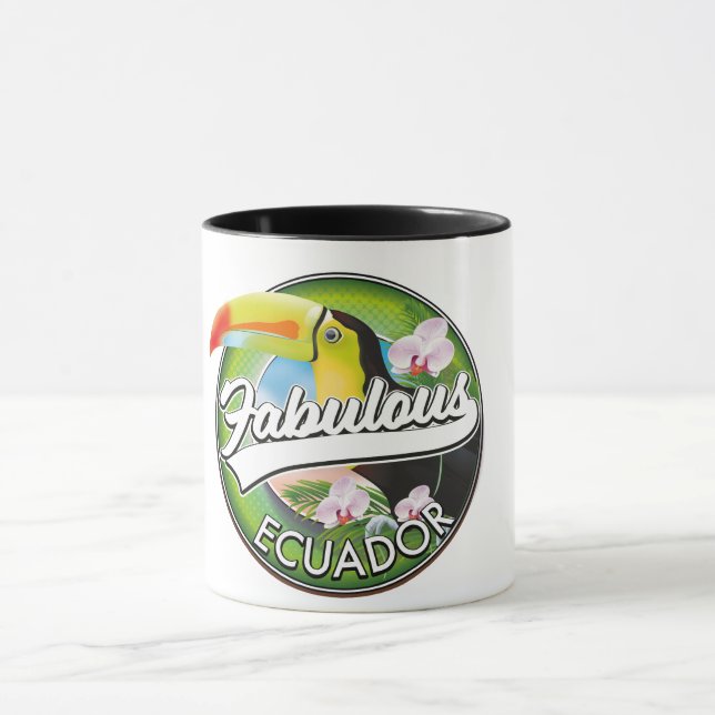 Explore fabulous Ecuador logo Mug (Center)