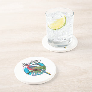 Explore Hawaii retro logo Coaster