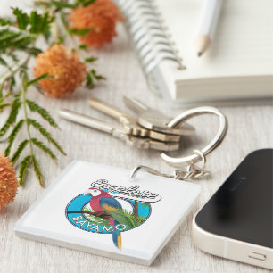 Explore Hawaii retro logo Keychain