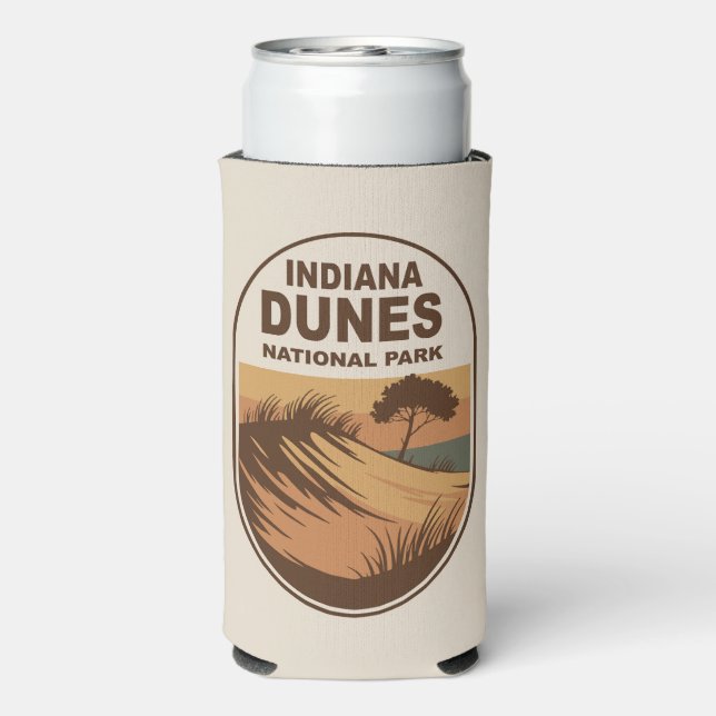 Explore Indiana Dunes National Park Seltzer Can Cooler (Seltzer Back)