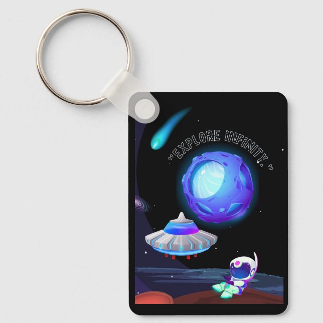 Explore infinity key ring (Front)