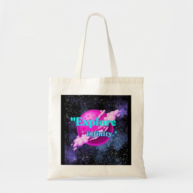 Explore infinity tote bag (Front)