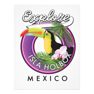explore Isla Holbox beach mexico travel patch Photo Print
