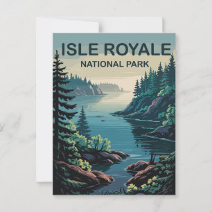 Explore Isle Royale Michigan’s Remote Paradise  Postcard