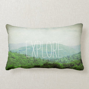 EXPLORE lumbar pillow, start an adventure Cushion