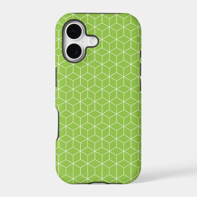 Explore Modern Optical Illusions with Cube Pattern (Back)