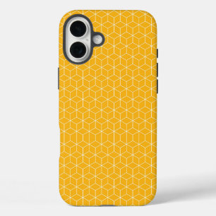 Explore Modern Optical Illusions with Cube Pattern iPhone 16 Plus Case