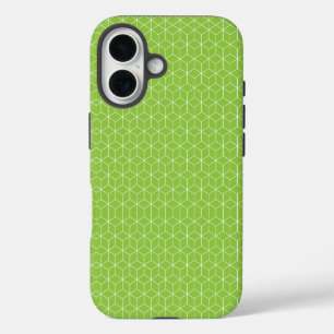 Explore Modern Optical Illusions with Cube Pattern iPhone 16 Case
