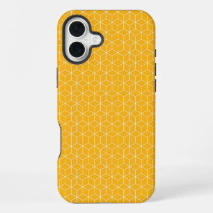 Explore Modern Optical Illusions with Cube Pattern iPhone 16 Plus Case