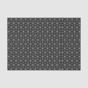 Explore Modern Optical Illusions with Cube Pattern Tissue Paper