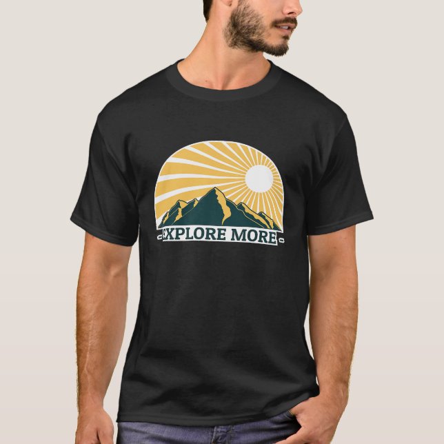 Explore More Camping PNW Retro Premium T-Shirt (Front)