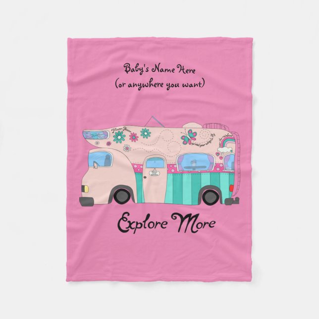 Explore More Fleece Blanket (Front)