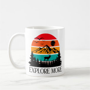 Explore More Mountain Nature Adventure Outdoor Coffee Mug