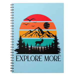 Explore More Mountain Nature Adventure Outdoor Notebook