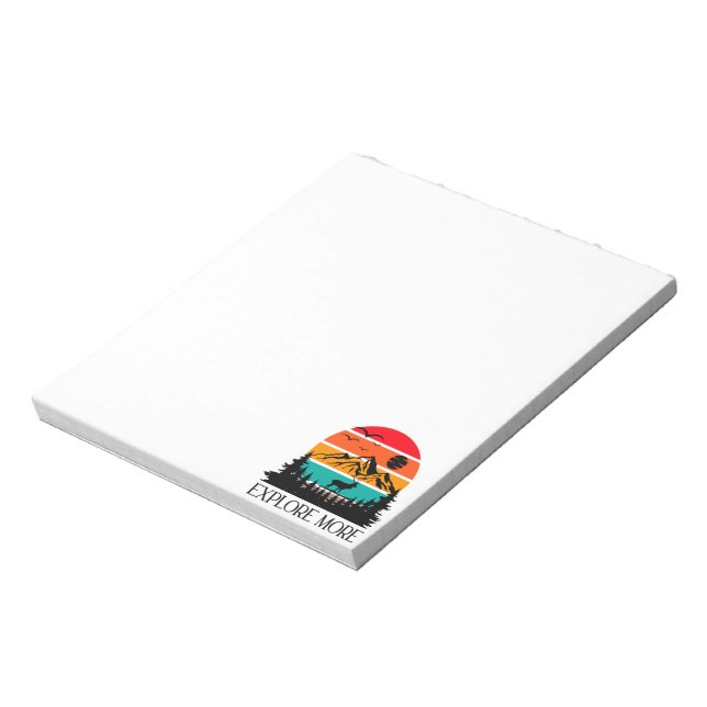 Explore More Mountain Nature Adventure Outdoor Notepad (Rotated)