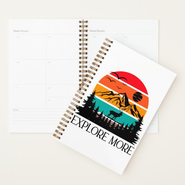 Explore More Mountain Nature Adventure Outdoor Planner (Display)