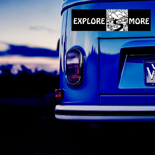 EXPLORE MORE vanlife camper RVing Bumper Sticker (EXPLORE MORE vanlife camper RVing Bumper Sticker
)