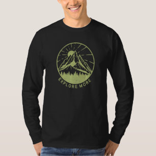 Explore More Vintage Mountains Outdoor Travel Natu T-Shirt