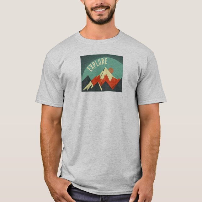 Explore Mountains T-Shirt (Front)