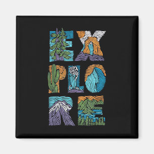 Explore Nature Outdoor National Park Hiker Camper  Magnet