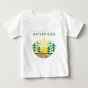 Explore Nature with Kids Baby T-Shirt Graphics
