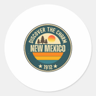 Explore New Mexico Designs For Every Lover  Classic Round Sticker