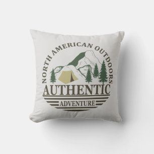 Explore north American outdoor hiking adventure Cushion