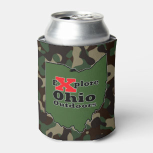 Explore Ohio Outdoors Camouflage Can Cooler