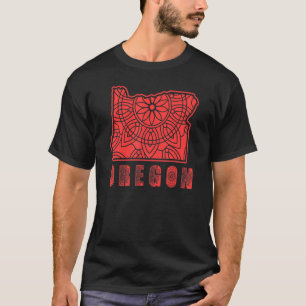 Explore Oregon Mandala Nature Mountains Adventure T-Shirt