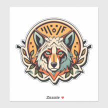 Explore Our Wolf Sticker Collection