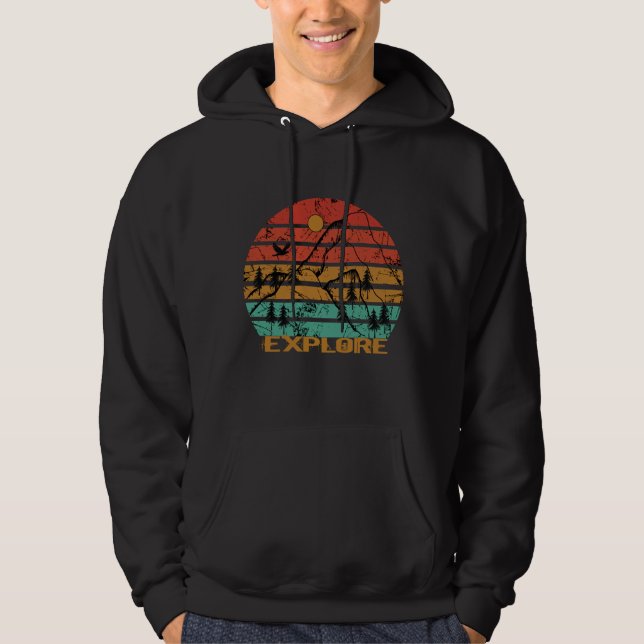 Explore outdoor vintage hoodie (Front)