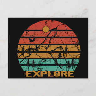 Explore outdoor vintage postcard